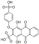 9,10-dihydro-1,4-dihydroxy-9,10-dioxo-3-(4-sulphophenoxy)anthracene-2-sulphonic acid CAS#: 6486-92-6