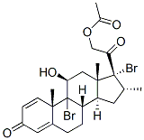 9,17-dibromo-11beta,21-dihydroxy-16alpha-methylpregna-1,4-diene-3,20-dione 21-acetate CAS#: 61339-40-0