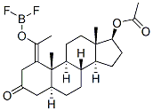 Androstan-3-one, 17-(acetyloxy)-2-1-(difluoroboryl)oxyethylidene-, (5.alpha.,17.beta.)- CAS#: 6742-95-6