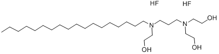 BIS(HYDROXYETHYL)-AMINOPROPYL-N-HYDROXYETHYL-OCTADECYLAMINE DIHYDROFLUORIDE CAS#: 6818-37-7