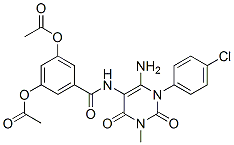 Benzamide,  3,5-bis(acetyloxy)-N-[6-amino-1-(4-chlorophenyl)-1,2,3,4-tetrahydro-3-methyl-2,4-dioxo-5-pyrimidinyl]- CAS#: 176378-97-5