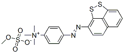 Benzenaminium, N,N,N-trimethyl-4-(naphtho1,8-cd-1,2-dithiol-3-ylazo)-, methyl sulfate CAS#: 63738-77-2
