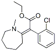 Benzeneacetic acid, 2-chloro- .alpha.-(hexahydro-1-methyl-2H-axepin-2-ylidene)-, ethyl ester CAS#: 68841-17-8