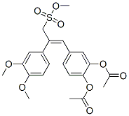 Benzeneethanesulfonic acid, .beta.-3,4-bis(acetyloxy)phenylmethylene-3,4-dimethoxy-, methyl ester CAS#: 61589-91-1