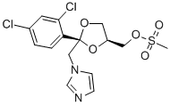 CIS-2-(2,4-DICHLOROPHENYL)-2-(1H-IMIDAZOLE-1-YL)METHYL-4-(METHANE SULFONYLOXY)METHYL-1,3-DIOXALANE CAS#: 61397-61-3