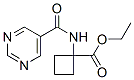 Cyclobutanecarboxylic acid, 1-[(5-pyrimidinylcarbonyl)amino]-, ethyl ester (9CI) CAS#: 669066-15-3