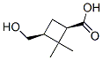 Cyclobutanecarboxylic acid, 3-(hydroxymethyl)-2,2-dimethyl-, (1R,3S)- (9CI) CAS#: 566190-42-9