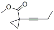 Cyclopropanecarboxylic acid, 1-(1-butynyl)-, methyl ester (9CI) CAS#: 60042-80-0