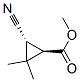 Cyclopropanecarboxylic acid, 3-cyano-2,2-dimethyl-, methyl ester, trans- (9CI) CAS#: 69193-34-6
