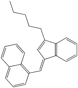 (E)-1-((3-Pentyl-1H-inden-1-ylidene)methyl)naphthalene CAS#: 619294-62-1