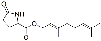 (E)-3,7-dimethylocta-2,6-dienyl 5-oxo-DL-prolinate CAS#: 64431-72-7
