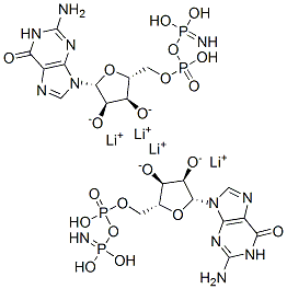 Guanosine, 5'-(trihydrogen imidodiphosphate), tetralithium salt CAS#: 60522-21-6