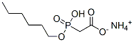((Hexyloxy)hydroxyphosphinyl)acetic acid monoammonium salt CAS#: 62591-80-4