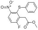 METHYL 2-(6-FLUORO-3-NITRO-2-(PHENYLTHIO)PHENYL)ACETATE CAS#: 619332-97-7