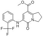 METHYL 5-OXO-6-(2-TRIFLUOROMETHYLPHENYLAMINO)-1,2,3,5-TETRAHYDROINDOLIZINE-8-CARBOXYLATE CAS#: 612065-22-2