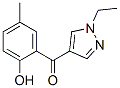 Methanone, (1-ethyl-1H-pyrazol-4-yl)(2-hydroxy-5-methylphenyl)- (9CI) CAS#: 651727-58-1
