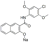 N-(4-Chloro-2,5-dimethoxyphenyl)-3-sodiooxy-2-naphthalenecarboxamide CAS#: 68556-10-5