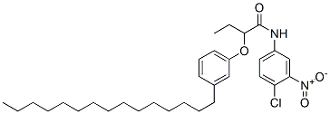 N-(4-Chloro-3-nitrophenyl)-2-(3-pentadecylphenoxy)butyramide CAS#: 63133-97-1