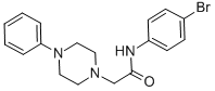 N-(4-bromophenyl)-2-(4-phenyl-1-piperazinyl)acetamide CAS#: 667891-29-4