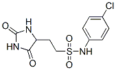 N-(4-chlorophenyl)-2-(2,5-dioxoimidazolidin-4-yl)ethanesulfonamide CAS#: 6971-08-0