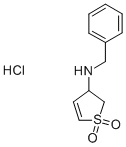 N-BENZYL-N-(1,1-DIOXIDO-2,3-DIHYDROTHIEN-3-YL)AMINE HYDROCHLORIDE CAS#: 61322-63-2