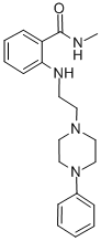 N-Methyl-2-((2-(4-phenyl-1-piperazinyl)ethyl)amino)benzamide CAS#: 65883-73-0