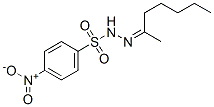 N-(heptan-2-ylideneamino)-4-nitro-benzenesulfonamide CAS#: 6949-52-6