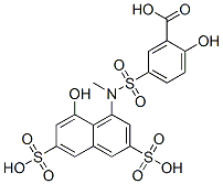 N-methyl-N-(3-carboxy-4-hydroxyphenylsulfonyl)-1-amino-8-hydroxy-3,6-naphthalenedisulfonic acid CAS#: 6201-90-7
