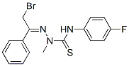 N1-(4-FLUOROPHENYL)-2-(2-BROMO-1-PHENYLETHYLIDENE)-1-METHYLHYDRAZINE-1-CARBOTHIOAMIDE CAS#: 680215-17-2