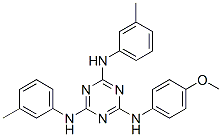 N2-(4-Methoxyphenyl)-N4,N6-bis(3-methylphenyl)-1,3,5-triazine-2,4,6-triamine CAS#: 628725-21-3
