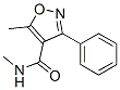 N,5-DIMETHYL-3-PHENYLISOXAZOLE-4-CARBOXAMIDE) CAS#: 60986-88-1