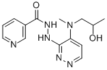 NICOTINIC ACID, 2-(6-((2-HYDROXYPROPYL)METHYLAMINO)-3-PYRIDAZINYL)HYDR AZIDE CAS#: 65919-96-2