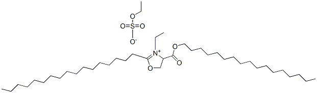 Oxazolium, 3-ethyl-2-heptadecyl-4-((heptadecyloxy)carbonyl)-4,5-dihydr o-, ethyl sulfate CAS#: 66019-25-8