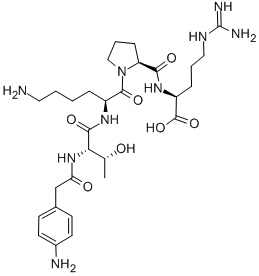 P-AMINOPHENYLACETYL-THR-LYS-PRO-ARG CAS#: 63147-94-4