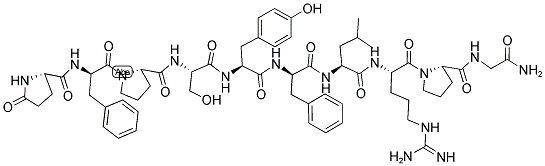PYR-D-PHE-PRO-SER-TYR-D-PHE-LEU-ARG-PRO-GLY-NH2 CAS#: 67019-15-2