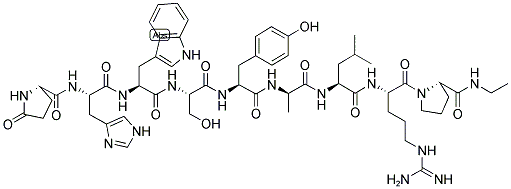PYR-HIS-TRP-SER-TYR-D-ALA-LEU-ARG-PRO-NHET CAS#: 67910-55-8
