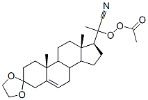 Peracetic acid 20-cyano-3,3-(ethylenebisoxy)pregn-5-en-20-yl ester CAS#: 62623-52-3