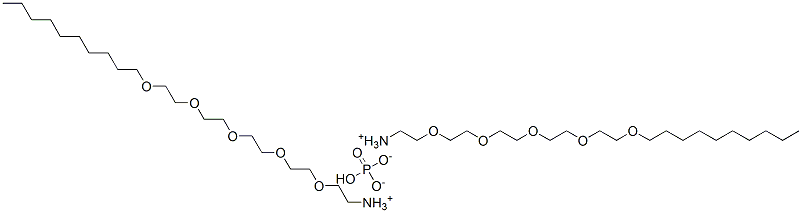 Phosphoric acid 3,6,9,12,15-pentaoxapentacosan-1-yldiammonium salt CAS#: 68480-03-5