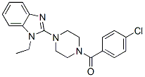 Piperazine, 1-(4-chlorobenzoyl)-4-(1-ethyl-1H-benzimidazol-2-yl)- (9CI) CAS#: 604741-82-4
