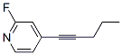 Pyridine, 2-fluoro-4-(1-pentynyl)- (9CI) CAS#: 681262-23-7