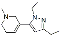 Pyridine, 3-(1,3-diethyl-1H-pyrazol-5-yl)-1,2,5,6-tetrahydro-1-methyl- (9CI) CAS#: 622403-71-8