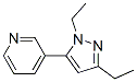 Pyridine, 3-(1,3-diethyl-1H-pyrazol-5-yl)- (9CI) CAS#: 622403-66-1