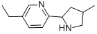 Pyridine, 5-ethyl-2-(4-methyl-2-pyrrolidinyl)- (9CI) CAS#: 603089-94-7
