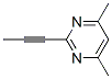 Pyrimidine, 4,6-dimethyl-2-(1-propynyl)- (9CI) CAS#: 66298-32-6