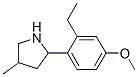Pyrrolidine, 2-(2-ethyl-4-methoxyphenyl)-4-methyl- (9CI) CAS#: 603069-05-2
