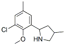 Pyrrolidine, 2-(3-chloro-2-methoxy-5-methylphenyl)-4-methyl- (9CI) CAS#: 603068-55-9