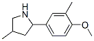 Pyrrolidine, 2-(4-methoxy-3-methylphenyl)-4-methyl- (9CI) CAS#: 603068-59-3
