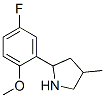 Pyrrolidine, 2-(5-fluoro-2-methoxyphenyl)-4-methyl- (9CI) CAS#: 603068-66-2