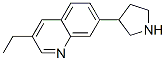 Quinoline, 3-ethyl-7-(3-pyrrolidinyl)- (9CI) CAS#: 695185-28-5