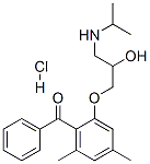(RS)-2-(2-hydroxy-3-isopropylaminopropoxy)-4,6-dimethylbenzophenone hydrochloride CAS#: 62261-89-6